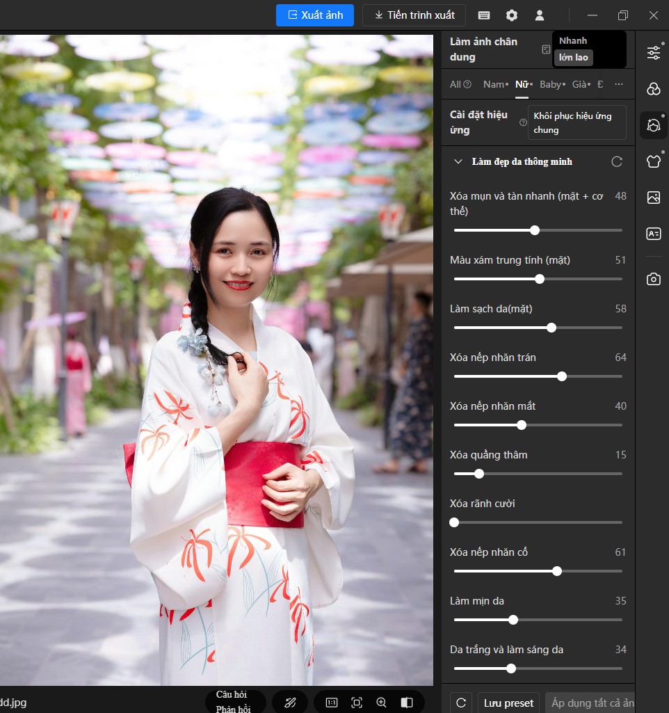 Haicaoyun Magic Mirror AI chỉnh ảnh hàng loạt