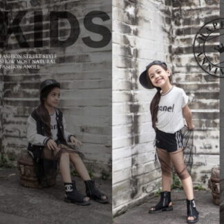 BA16, Bộ 16 PSD nhiếp ảnh thời trang đường phố trẻ em