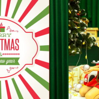 BA07, Bộ 6 PSD thiệp merry chrismas trẻ em