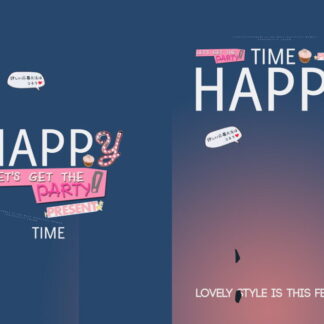 CHPT-002, Bộ 22 PSD Template Text poster trẻ em cá tính thời trang