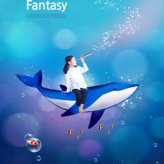 Children Fantasy B639, Bộ 7 PSD poster trẻ em quảng cáo kì nghỉ, nền cửa hàng đồ trẻ em