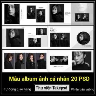 Album Qc073 mau psd album ca nhan 1