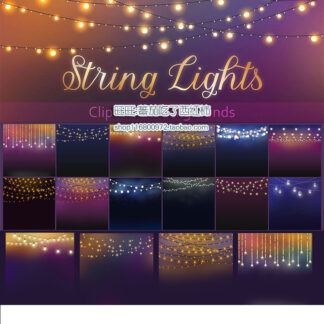 Den trang tri PNG trong suot