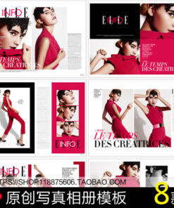 PSD bo cuc album anh ca nhan phong cach tap chi thoi trang
