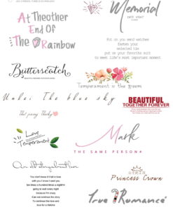Text w22 typography dam cuoi loc tu album layout 2