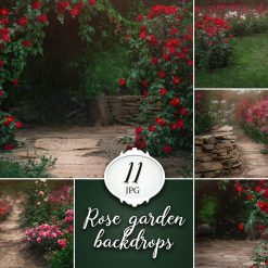 11 Rose Garden Backdrop