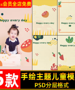 DL 011 PSD ghep anh tre em chu de hoa qua 4