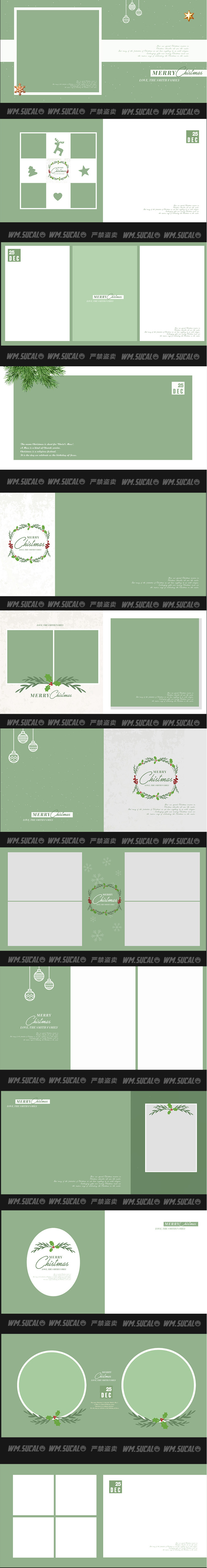 Pb013 Album đón Giáng Sinh đơn Giản Tươi Mới (2)