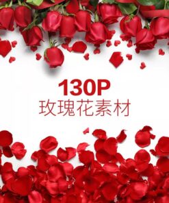 TP 33 Bo 130 PSD JPG PNG mau canh hoa hong thiet ke Poster anh le tinh nhan Trung Quoc