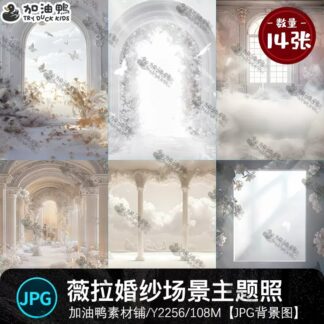 Y2256 Bo 10 JPG do net cao chat lieu nen chan dung anh cuoi cap doi vera mau trang voi cot La Ma 2