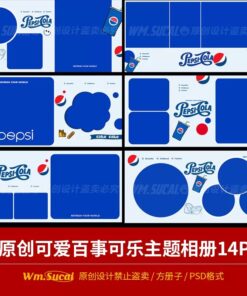 P360 Bo 14 PSD album tre em Pepsi Cola de thuong vui ve phong cach ve tay tran day nang luong 2