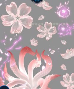 PNG 132 Bo 10 file PNG vat lieu ghep cosplay co trang hoa anh dao va cao chin duoi trong suot 2