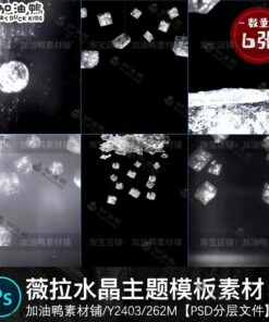 Y2403 Bo 6 PSD vat lieu anh cuoi anh cap doi hieu ung anh sang pha le thien ha phong cach Vera 2