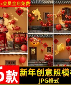 JPG 8575 Bo 6 JPG do net cao hinh nen sang tao ghep nen anh tre em nam moi At Ty 2025 phong cach co xua 1