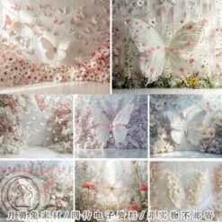 JPG 3016, Bộ 31 ảnh JPG chất lượng cao hậu kỳ phông nền bức tường đám cưới bươm bướm đẹp trong mơ (2)
